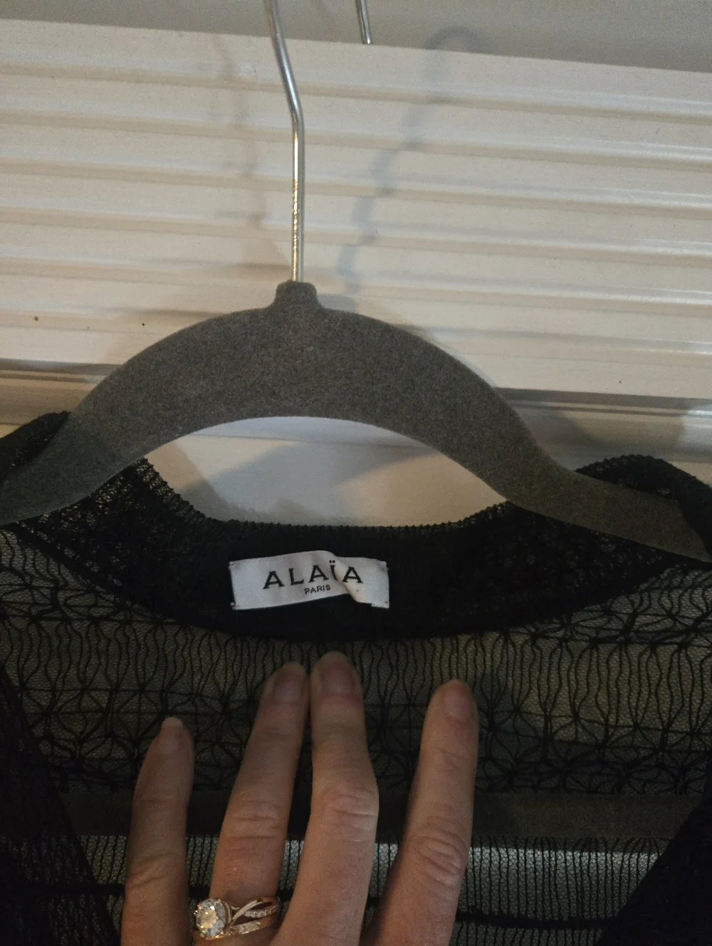 Gorgeous Alaïa Paris Sheer Black Lace Peplum Blouse - Picture 2 of 3